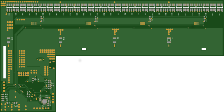 Rendered PCB - Bottom