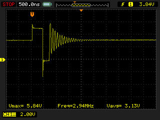SW pin signal - zoomed 