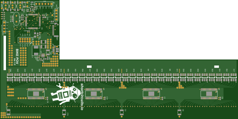 Rendered PCB - Top